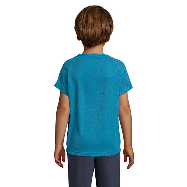 SOLS Barn/Barn Sporty Unisex Kortärmad T-shirt 6 år Aqu Aqua 6yrs