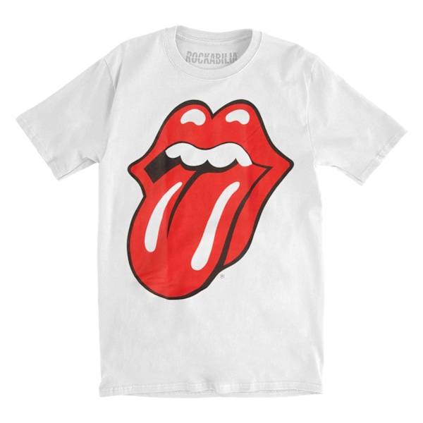 The Rolling Stones Dam/Damer Classic Tongue T-Shirt M Vit White M