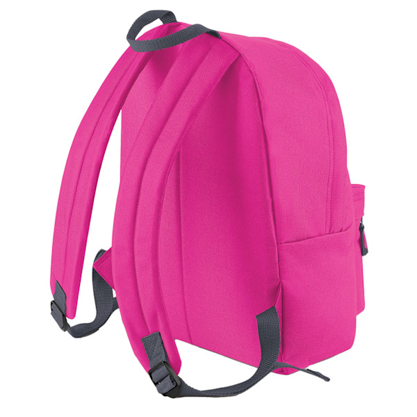 Bagbase Junior Fashion Ryggsäck (14 liter) (2-pack) Fuchsia/Graphite One Size