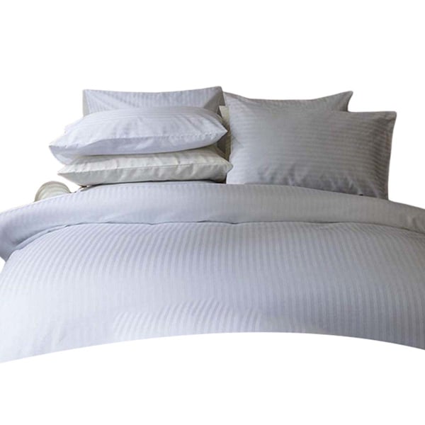 Belledorm 540 trådtäthet satinstriped extra djupt påslakan White Double