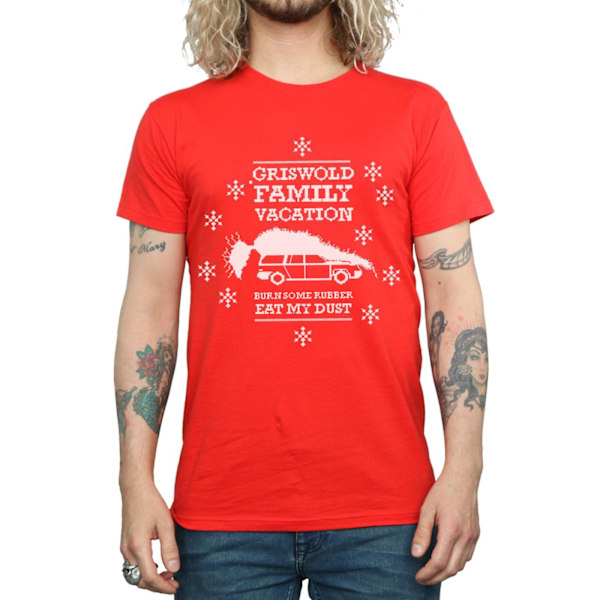 National Lampoon's Christmas Vacation Herr Eat My Dust T-shirt Red S