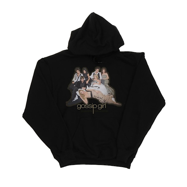 Gossip Girl Dam/Damer Grupp Pose Hoodie XXL Svart Black XXL