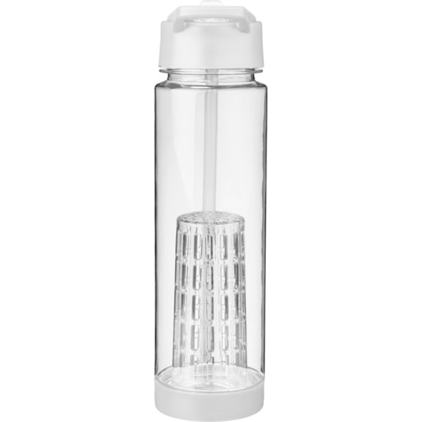 Bullet Tutti Frutti Flaska Med Infuser 25.9 x 7.1 cm Transparent/Vit Transparent/White 25.9 x 7.1 cm