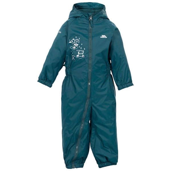 Trespass Baby Unisex Dripdrop Vadderad Vattentät Regnställ 6/12 Teal 6/12 Months