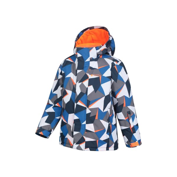 Mountain Warehouse Barn/Barn Mogal Geometrisk Skidjacka 2- Bright Blue 2-3 Years
