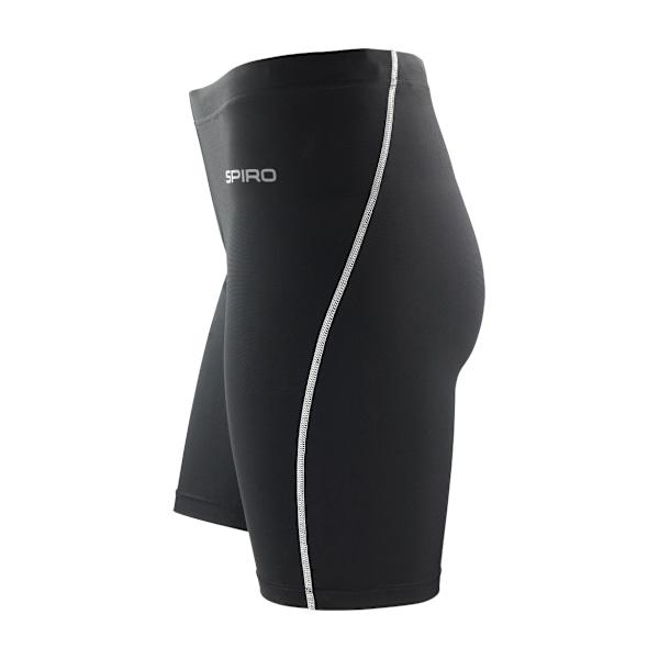 Spiro Mens Bodyfit Performance Base Layer Sports Shorts XS-S Bl Black XS-S