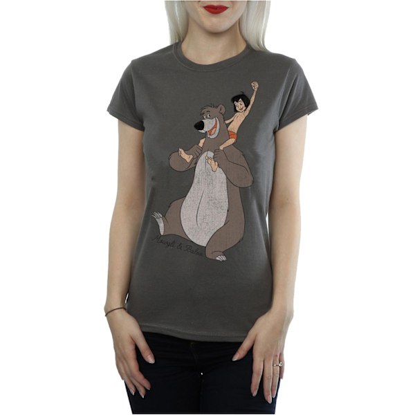 Djungelboken Dam/Dam Classic Mowgli Och Baloo Heather T-Sh Light Graphite L