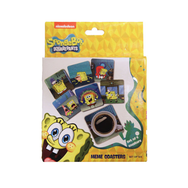 SpongeBob Squarepants Meme-underlägg (6-pack) One Size Mu Multi One Size