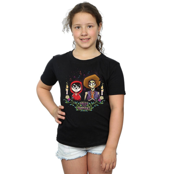 Coco Girls Seize The Moment Bomull T-shirt 7-8 år Marinblå Navy Blue 7-8 Years