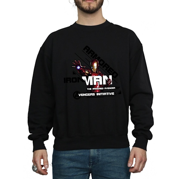 Marvel Iron Man Armored Avenger Sweatshirt S Svart Black S