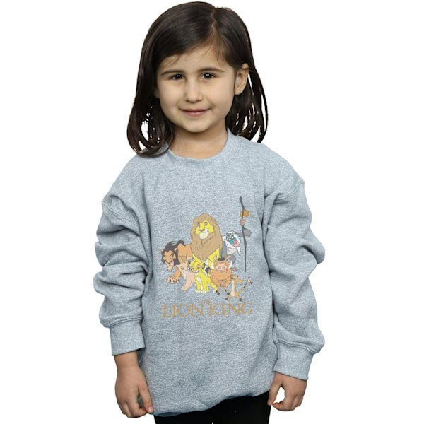Disney Girls The Lion King Group Sweatshirt 9-11 år Sports G Sports Grey 9-11 Years