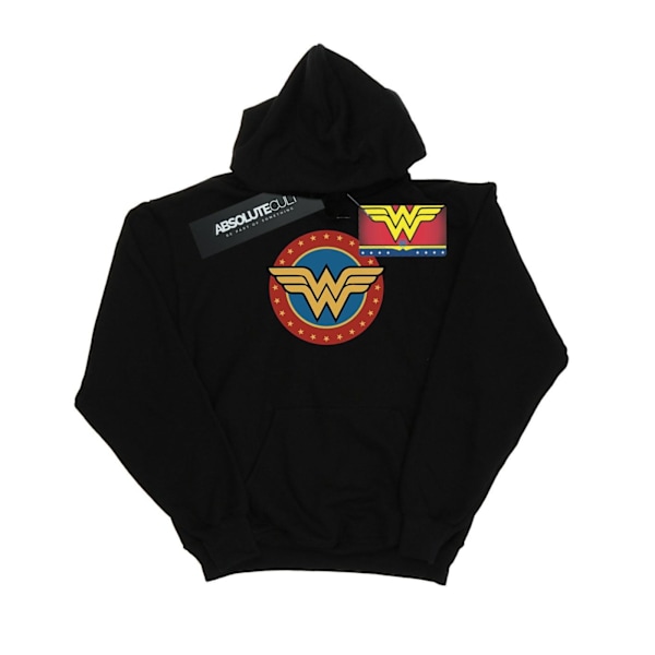 DC Comics Herr Wonder Woman Cirkellogotyp Hoodie M Svart Black M