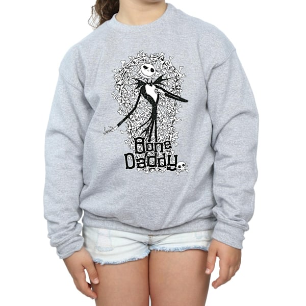 Disney Girls Nightmare Before Christmas Bone Daddy Sweatshirt 9 Sports Grey 9-11 Years