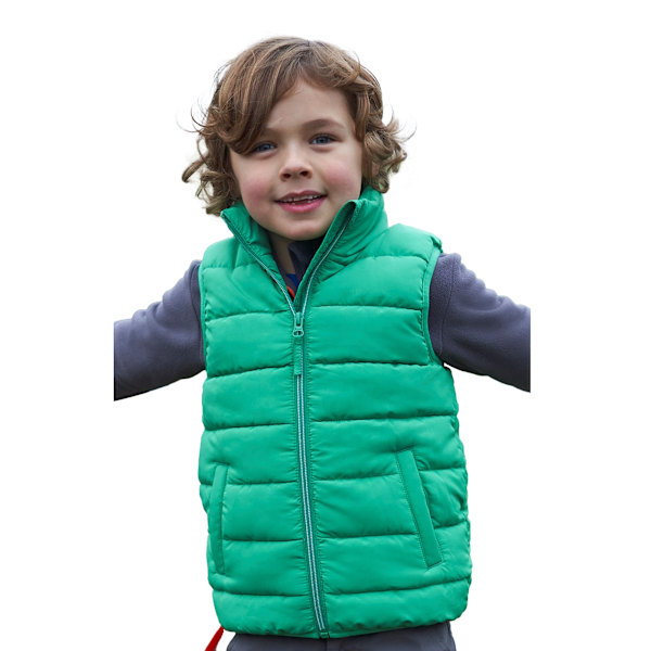 Mountain Warehouse Barn/Barn Rocko Plain Padded Gilet 11-1 Green 11-12 Years