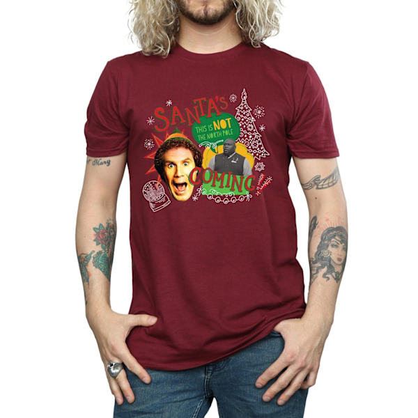 Elf herr North Pole T-shirt M Bourgogne Burgundy M