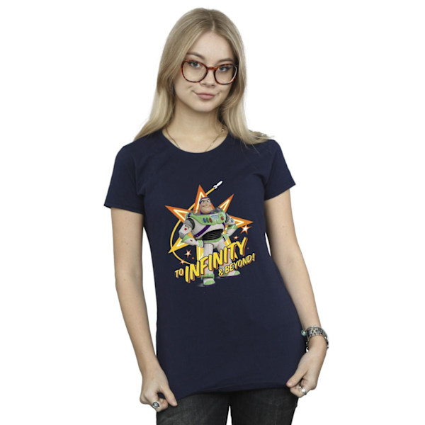 Disney Dam/Kvinnor Toy Story Buzz To Infinity Bomull T-shirt Navy Blue XL