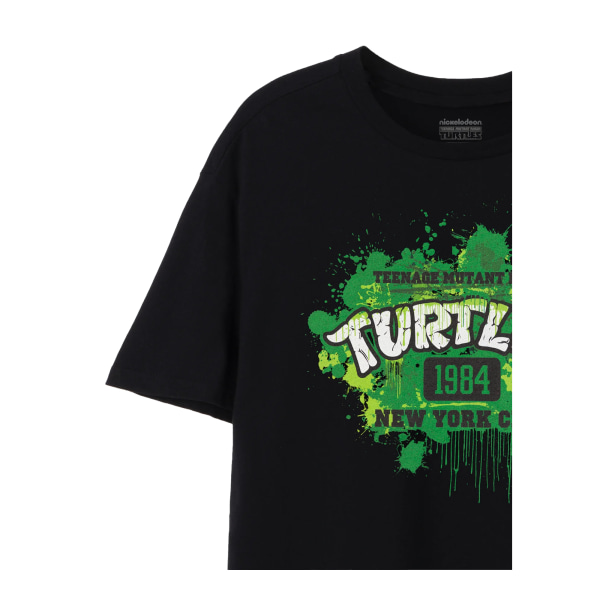 Teenage Mutant Ninja Turtles Mens 1984 New York City T-shirt L Black L