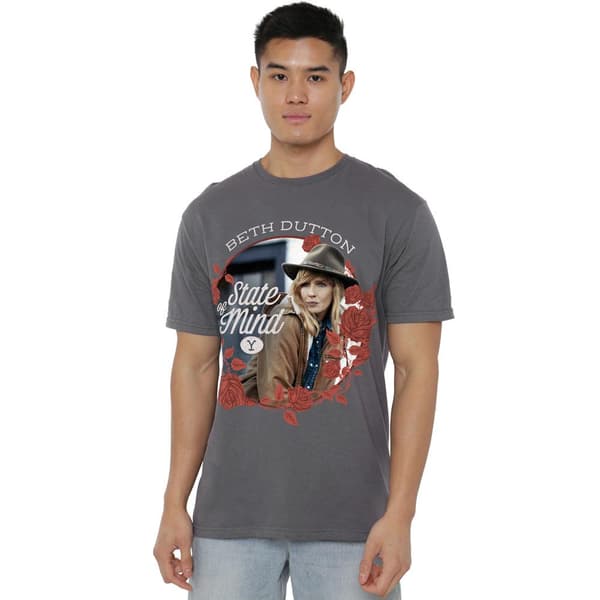 Yellowstone Herr State Beth Dutton T-Shirt S Charcoal Charcoal S