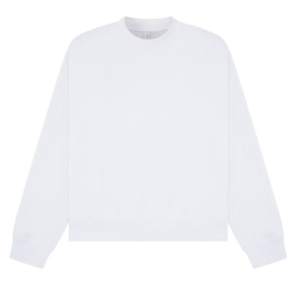 Casual Classics Unisex Vuxen Premium Kammad Bomull Förlängd Halsringning White S