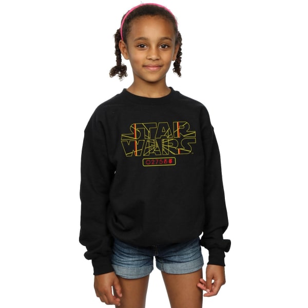 Star Wars Girls Target Logo Sweatshirt 12-13 år Svart Black 12-13 Years