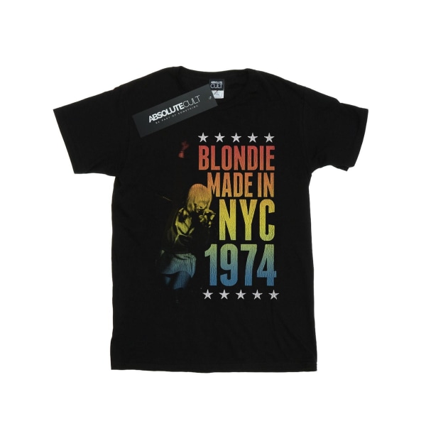 Blondie Girls Rainbow NYC bomull T-shirt 5-6 år svart Black 5-6 Years