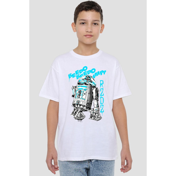 Star Wars Barn/Kids R2-D2 T-Shirt 3-4 År Vit White 3-4 Years