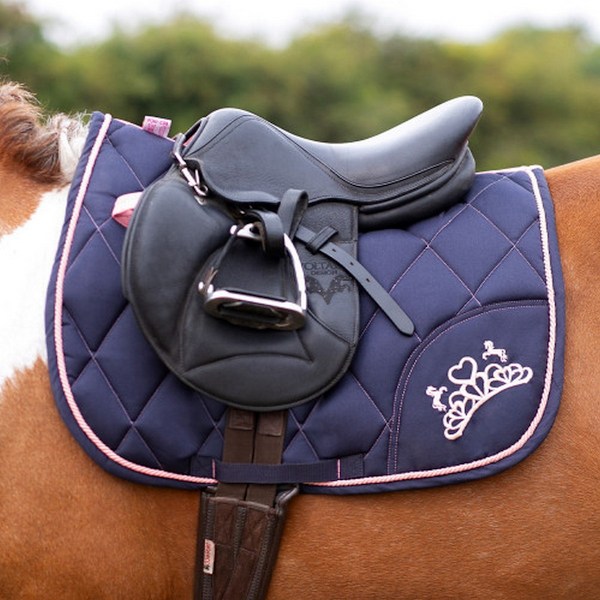 Little Rider The Princess And The Pony Hästsadelpad Pony/Cob Navy/Peach Pony/Cob