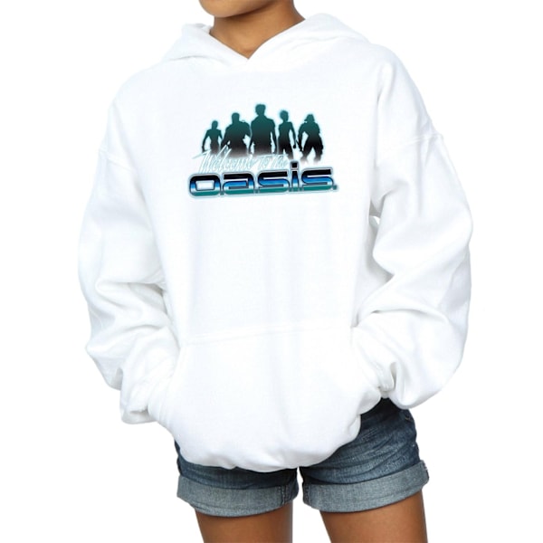 Ready Player One Girls Welcome To The Oasis Hoodie 5-6 År Vit White 5-6 Years