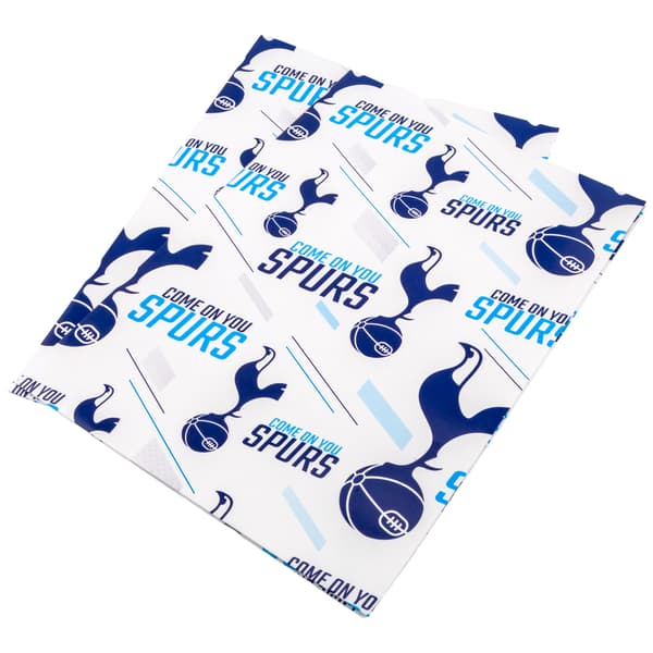 Tottenham Hotspur FC Text Presentpapper (2-pack) One Size White/Navy Blue One Size