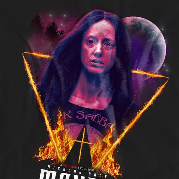 Mandy Dam/Dam Burning Triangle T-shirt M Svart Black M