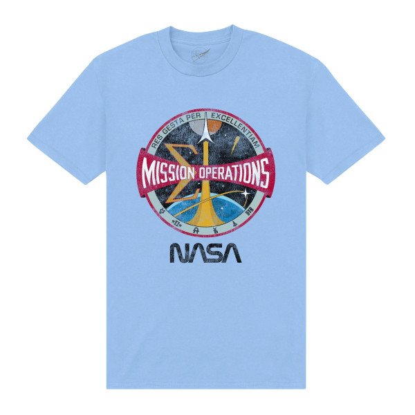 NASA Unisex Adult Mission Ops T-shirt XL ljusblå Light Blue XL