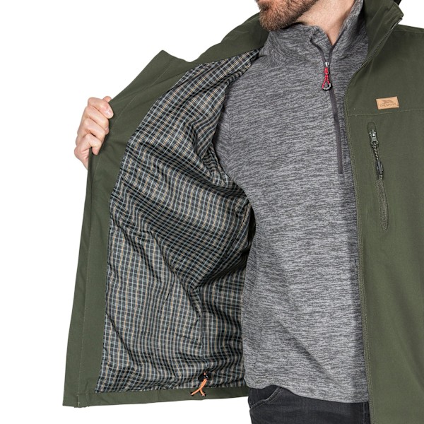 Trespass Mens Weir Vattentät Jacka L Oliv Olive L