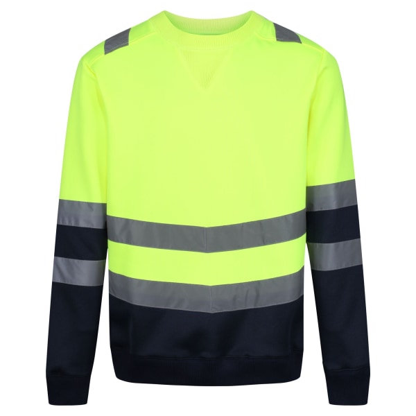 Regatta Mens Pro High-Vis Sweatshirt 3XL Neon Gul Neon Yellow 3XL