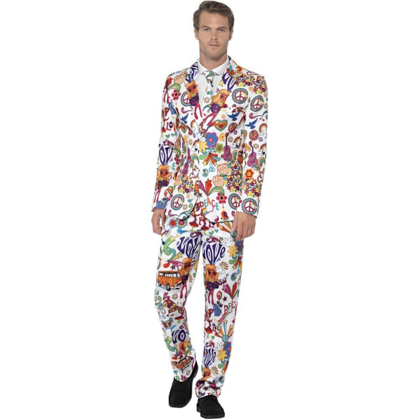 Smiffys Herr Groovy Kostymset XL Flerfärgad Multicoloured XL