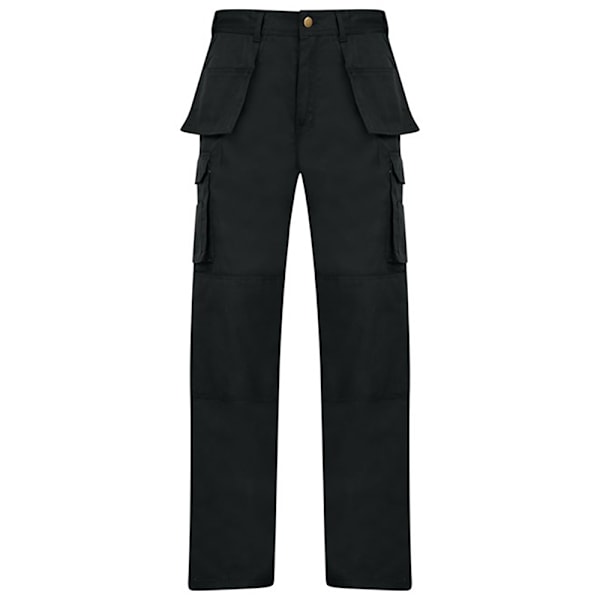 Absolute Apparel Herr Workwear Utility Cargo Byxa 34S Svart Black 34S