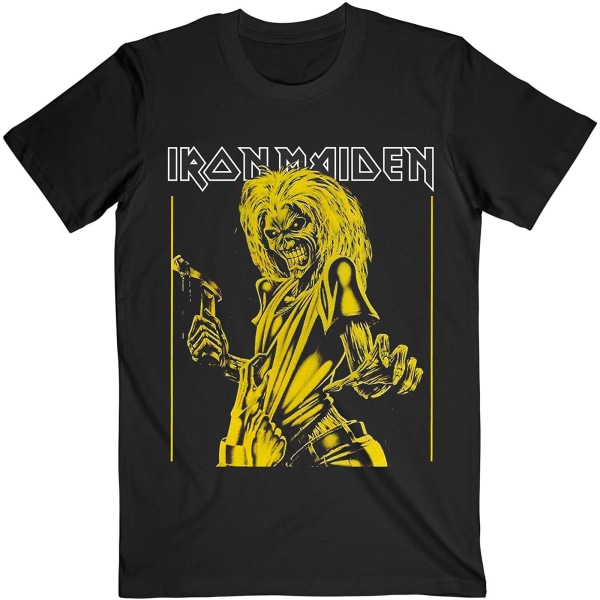 Iron Maiden Unisex Vuxen Flyer T-shirt XXL Svart/Gul Black/Yellow XXL