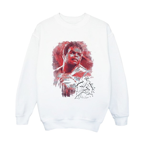 Marvel Womens/Ladies Avengers Endgame Hulk Borstad Sweatshirt M White M