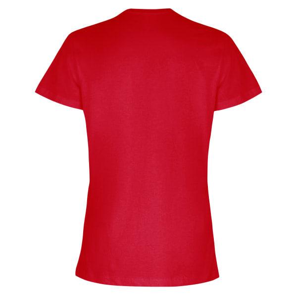 TriDri Dam/Dam T-shirt med präglad panel M Eldröd Fire Red M