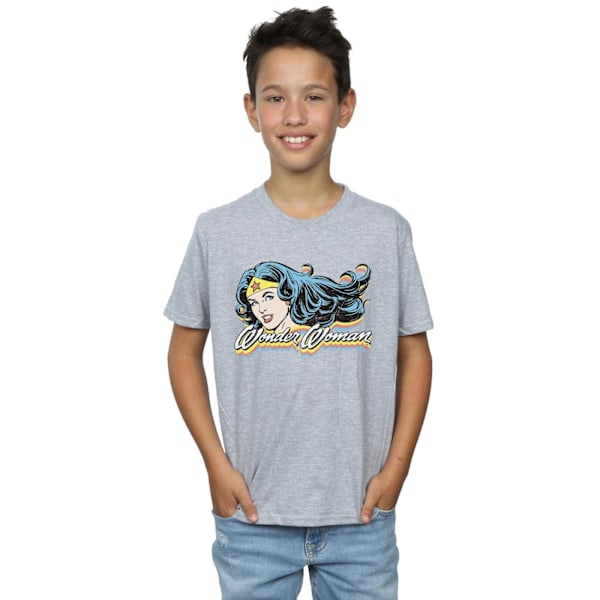 DC Comics Boys Wonder Woman Smile T-Shirt 7-8 år Sports Grey Sports Grey 7-8 Years