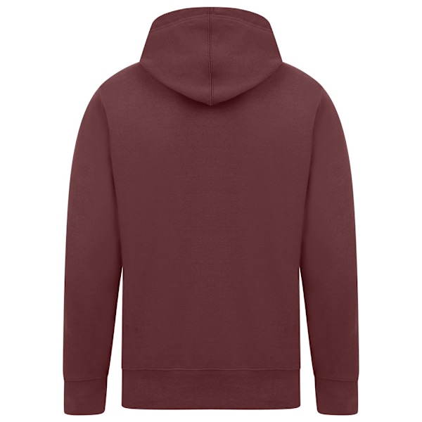 Casual Classics Herr Ringspun Bomulls Hoodie 3XL Mörkröd Maroon 3XL