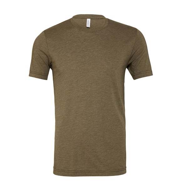 Canvas Triblend Crew Neck T-Shirt / Herr T-shirt med korta ärmar 2 Olive Triblend 2XL