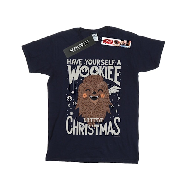 Star Wars Boys Wookiee Little Christmas T-Shirt 7-8 år Marinblå Navy Blue 7-8 Years