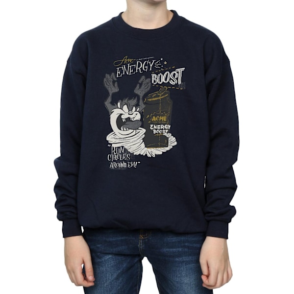 Looney Tunes Boys Taz Energy Boost Sweatshirt 12-13 år Marinblå Navy Blue 12-13 Years