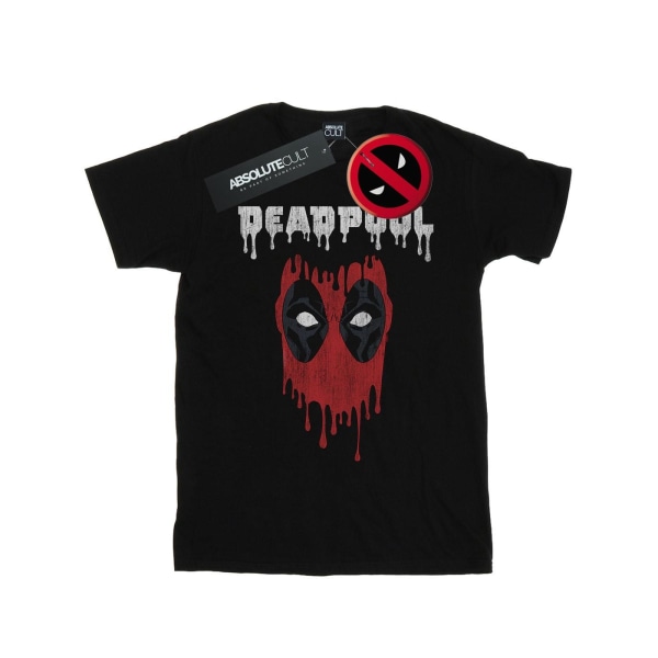 Marvel Mens Deadpool Dripping Head T-Shirt M Svart Black M