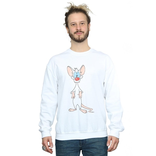 Animaniacs Herr Pinky Klassisk Pose Sweatshirt 4XL Vit White 4XL