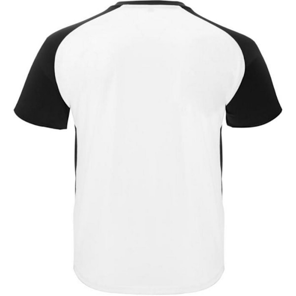 Roly Unisex Bugatti Sports T-shirt L Vit/Svart White/Solid Black L