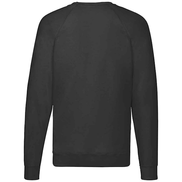 Fruit of the Loom Unisex Lätt Raglan Sweatshirt L Black L