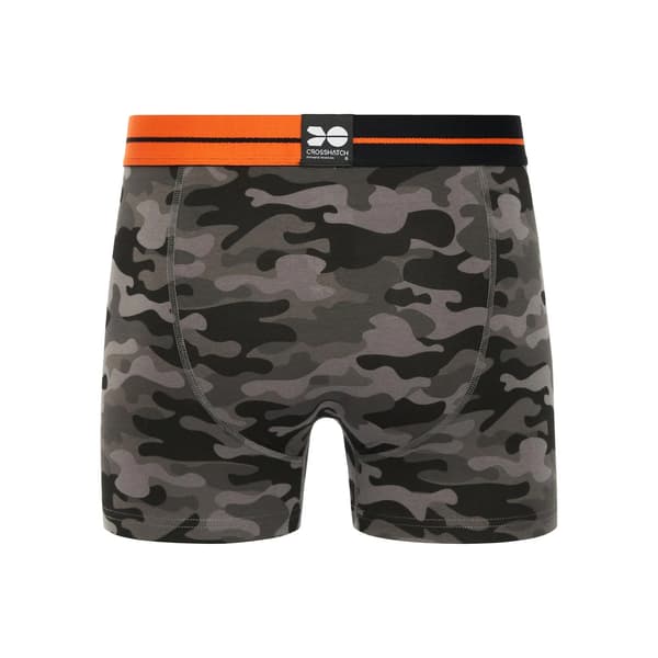 Crosshatch Herr Endocamo Regular Boxershorts (5-pack) L Ora Orange L