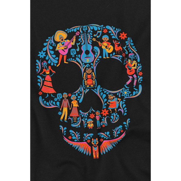 Coco Barn/Kids Día de Muertos Rivera Familjeskalle T-shirt Black 3-4 Years