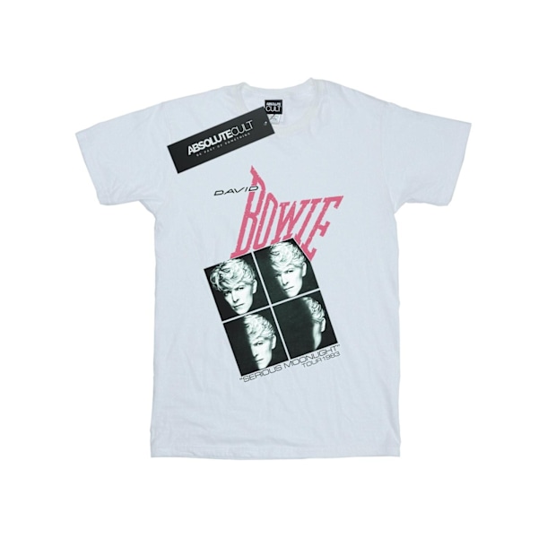 David Bowie Herr Serious Moonlight Tour 83 T-shirt 4XL Vit White 4XL